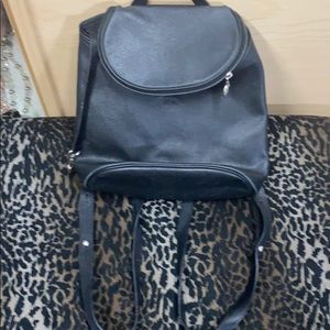 long champ small backpack blk leather